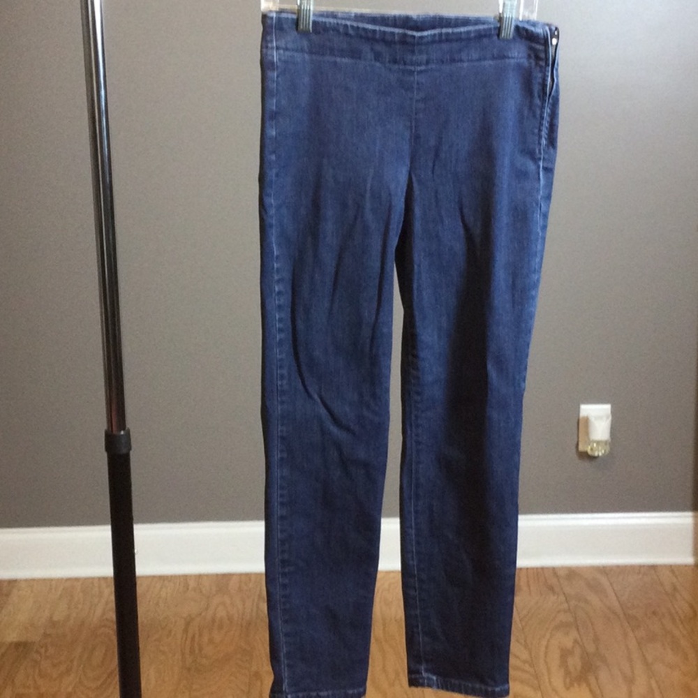 6 Talbots Heritage Ankle Side Zip Blue Denim Jeans - Picture 6 of 16